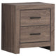 Sili 5pc Queen Storage Bedroom Set | Oak Brown | Dark Bronze | Mirror