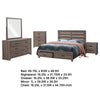 Sili 5pc Queen Storage Bedroom Set | Oak Brown | Dark Bronze | Mirror