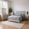 Sili 5pc Queen Bedroom Set | Dresser Mirror | Coastal White | Bronze