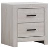 Sili 4pc Queen Storage Bedroom Set | Coastal White and Bronze
