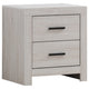 Sili 4pc Queen Storage Bedroom Set | Coastal White and Bronze
