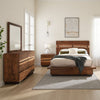 Zeko 4pc Queen Bedroom Set | Plinth Base Live Edge Smoky Walnut Brown