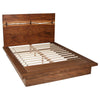 Zeko 5pc Queen Bedroom Set | Plinth Base Live Edge Smoky Walnut Brown