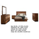 Zeko 5pc Queen Bedroom Set | Plinth Base Live Edge Smoky Walnut Brown