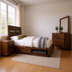 Zeko 4pc Queen Bedroom Set with Storage | Live Edge Smoky Walnut Brown