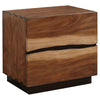 Zeko 5pc Queen Bedroom Set with Storage | Live Edge Smoky Walnut Brown