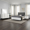 Noro 4pc Queen Bedroom Set | Modern White | Dresser Mirror Nightstand