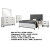 Noro 5pc Queen Bedroom Set | Modern White | Dresser Chest Mirror
