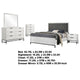 Noro 5pc Queen Bedroom Set | Modern White | Dresser Chest Mirror