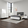 Noro 5pc Queen Bedroom  Set | Modern White | Dresser Chest Mirror