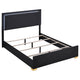 Dex 4pc Queen Bedroom Set with Modern LED Headboard | Mirror | Black