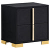 Dex 4pc Queen Bedroom Set with Modern LED Headboard | Mirror | Black