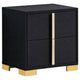 Dex 4pc Queen Bedroom Set with Modern LED Headboard | Mirror | Black