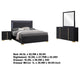 Dex 4pc Queen Bedroom Set with Modern LED Headboard | Mirror | Black