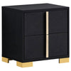 Dex 5pc Queen Bedroom Set with Modern LED Headboard | Mirror | Black