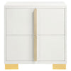 Dex 4pc Queen Bedroom Set with Modern LED Headboard | Mirror | White