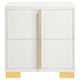 Dex 4pc Queen Bedroom Set with Modern LED Headboard | Mirror | White