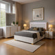 Dex 4pc Queen Bedroom Set with Modern LED Headboard | Mirror | White