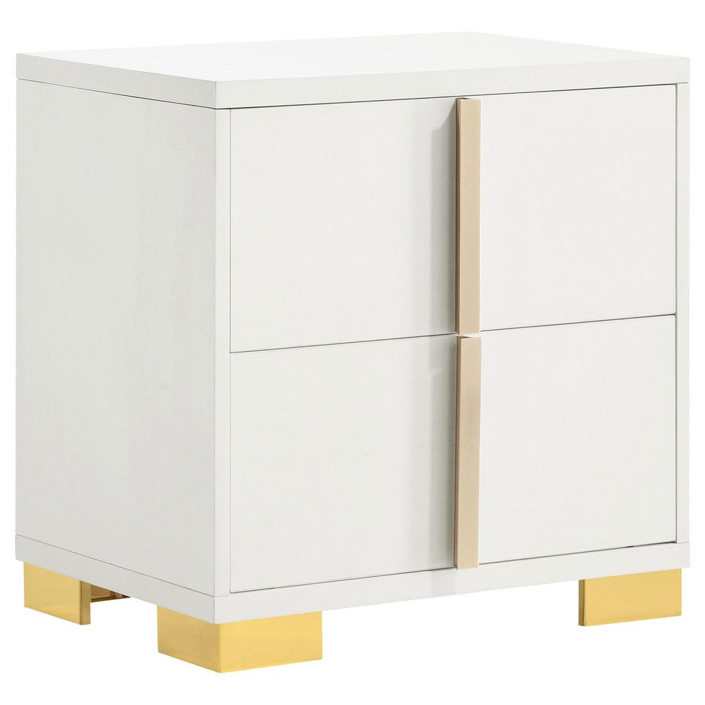 Dex 5pc Queen Bedroom Set with Modern LED Headboard | Mirror | White