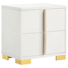 Dex 5pc Queen Bedroom Set with Modern LED Headboard | Mirror | White