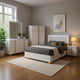 Dex 5pc Queen Bedroom Set with Modern LED Headboard | Mirror | White