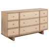Lno 4pc Queen Bedroom Set | Resin Cane | Beige Wood | Beige Upholstery