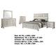 Ory 5pc Queen Bedroom Set | Touch LED | Diamond Star White Wood