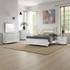 Mory 5pc Queen Bedroom Set | Herringbone Graphic Pattern | LED | White