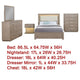 Keno 5pc Queen Bedroom Set | Underbed Storage LED | Beige Upholstered