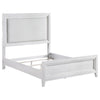 Leva 5pc Queen Bed Set | Dresser Chest and Mirror | Distressed White