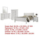 Nim 5pc Queen Bedroom Set | Sleigh Panel Design | White Okume Veneer