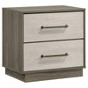 Fene 5pc Queen Bedroom Set | Gray | Brown | Headboard Bookcase