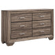 Bello 5pc Queen Bedroom Set | Transitional Washed Taupe Brown n Black
