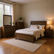Bello 5pc Queen Bedroom Set | Transitional Washed Taupe Brown n Black
