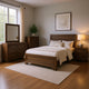 Bello 5pc Queen Bedroom Set | Transitional Washed Taupe Brown n Black