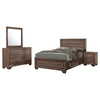 Bello 4pc Queen Bedroom Set with Bed Storage | Washed Taupe Brown