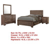 Bello 4pc Queen Bedroom Set with Bed Storage | Washed Taupe Brown