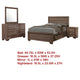 Bello 4pc Queen Bedroom Set with Bed Storage | Washed Taupe Brown