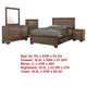 Bello 5pc Queen Bedroom Set with Bed Storage | Washed Taupe Brown