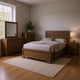 Bello 5pc Queen Bedroom Set with Bed Storage | Washed Taupe Brown