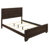 Bello 5pc Queen Size Bedroom Set | Recessed Grooves | Dark Cocoa Brown
