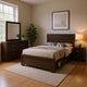 Bello 4pc Queen Size Bedroom Set | Underbed Drawers | Dark Cocoa Brown