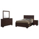 Bello 4pc Queen Size Bedroom Set | Underbed Drawers | Dark Cocoa Brown