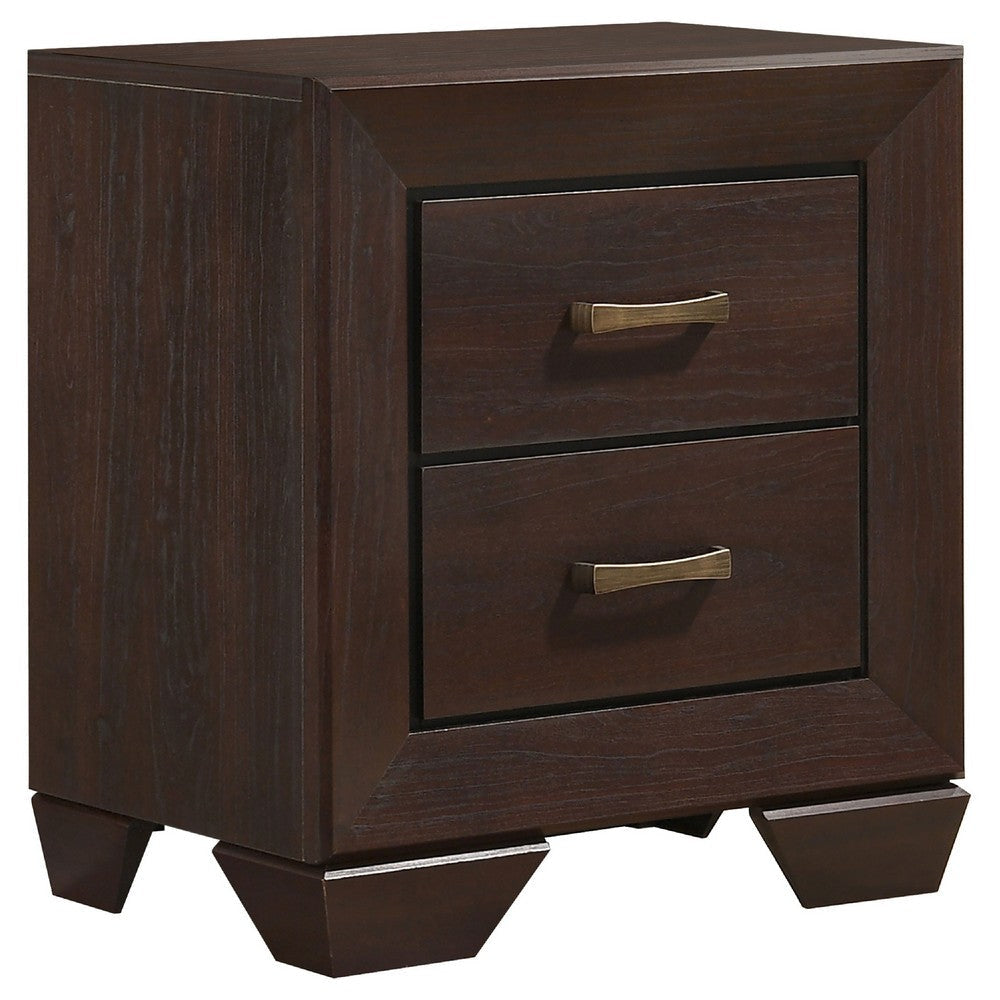 Bello 5pc Queen Size Bedroom Set | Underbed Drawers | Dark Cocoa Brown