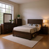 Bello 5pc Queen Size Bedroom Set | Underbed Drawers | Dark Cocoa Brown