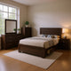 Bello 5pc Queen Size Bedroom Set | Underbed Drawers | Dark Cocoa Brown