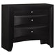 Ica 4pc Queen Bedroom Set with Storage Headboard and Footboard | Black