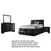Ica 4pc Queen Bedroom Set with Storage Headboard and Footboard | Black