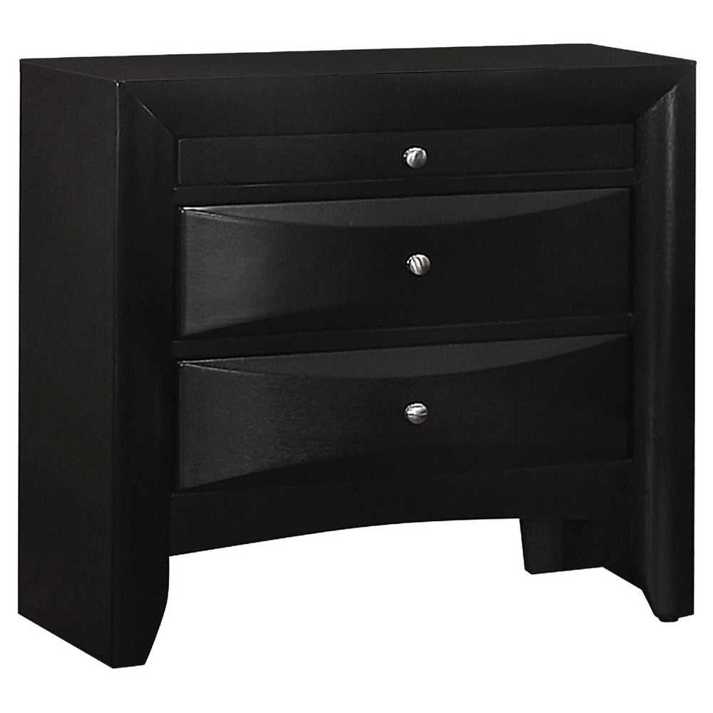 Ica 5pc Queen Bedroom Set with Storage Headboard and Footboard | Black