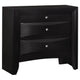 Ica 5pc Queen Bedroom Set with Storage Headboard and Footboard | Black
